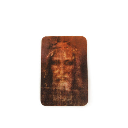 Two-dimensional card Holy Face with prayer