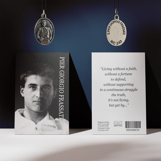 Medaglietta Pier Giorgio Frassati con Card