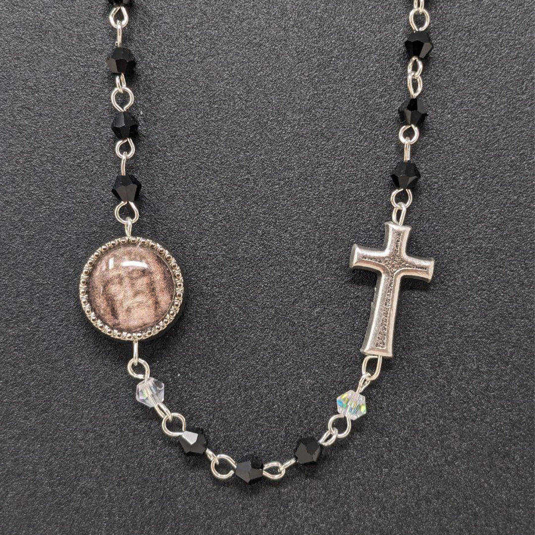 Choker Necklace with Holy Face Medal