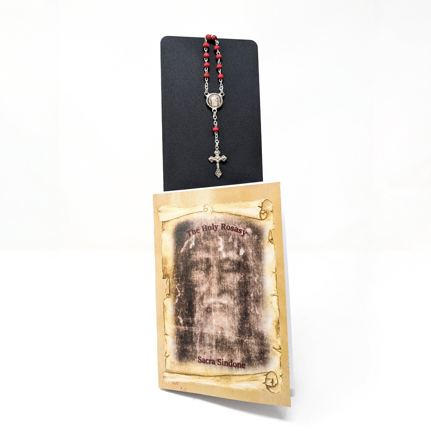 Booklet of the Holy Rosary with Decade in rosewood (in different languages)