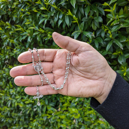 Rosary with silver medallion of the Holy Face