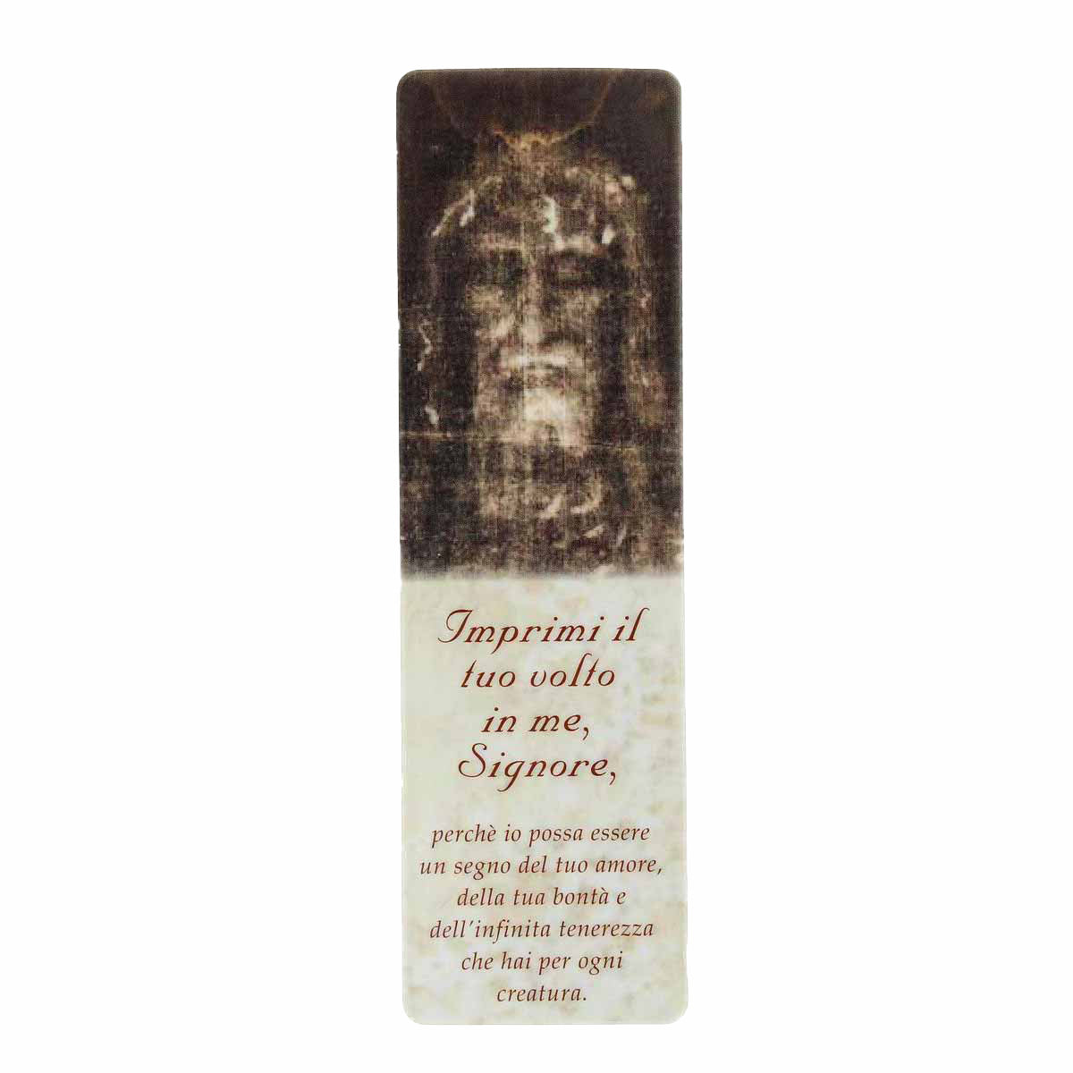 Holy Face bookmark with prayer